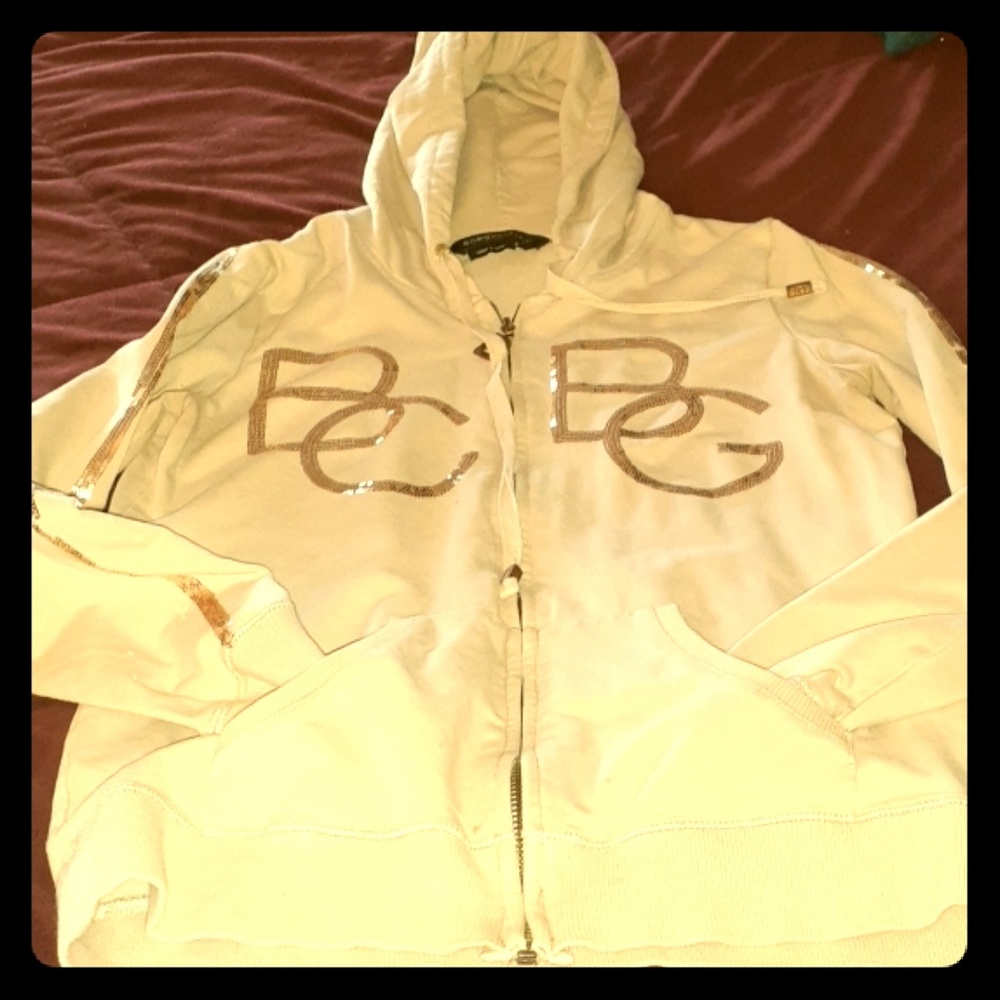 BCBG Gold studded hoodie